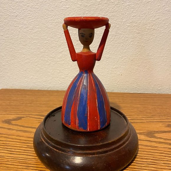 Vintage Wooden Carved Folk Art Figure, Sweden - Picture 9 of 12